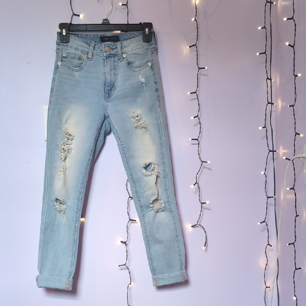 Aeropostale Light Blue Distressed Jeans
